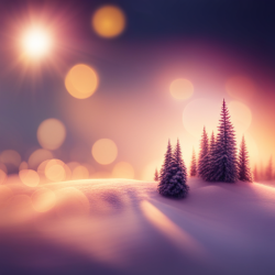 Dreamy bokeh background with out-of-focus lights creating a soft and magical atmosphere.